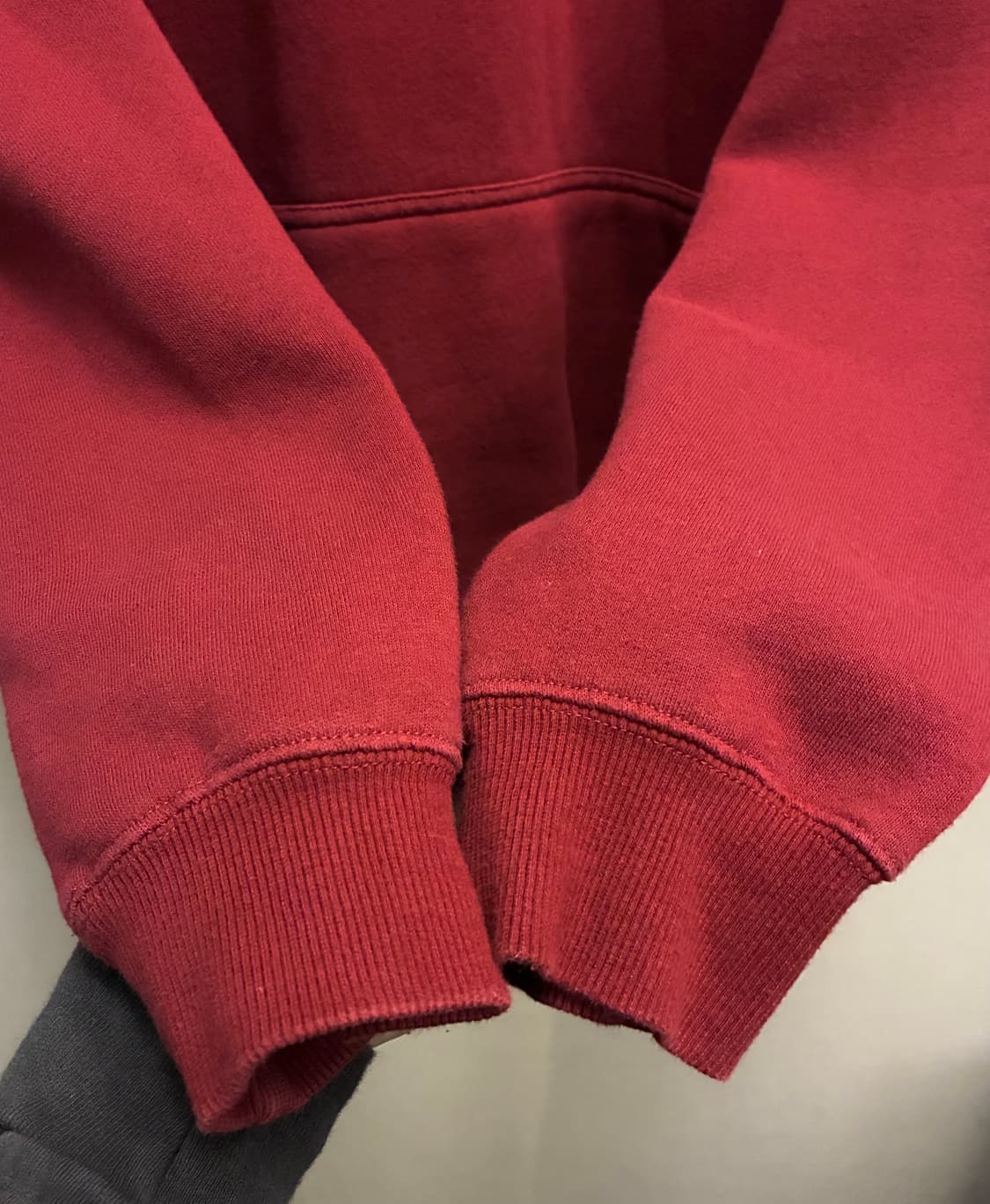 (S/97)Stussy 스투시 SS 큐브 백프린트 후드티셔츠 버건디 상품이미지5