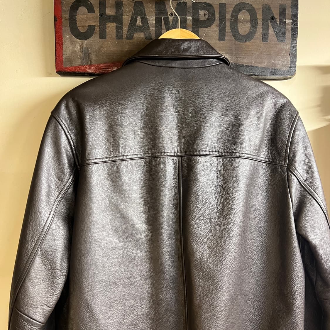 Levis Cow Skin Leather Jacket Brown 상품이미지7