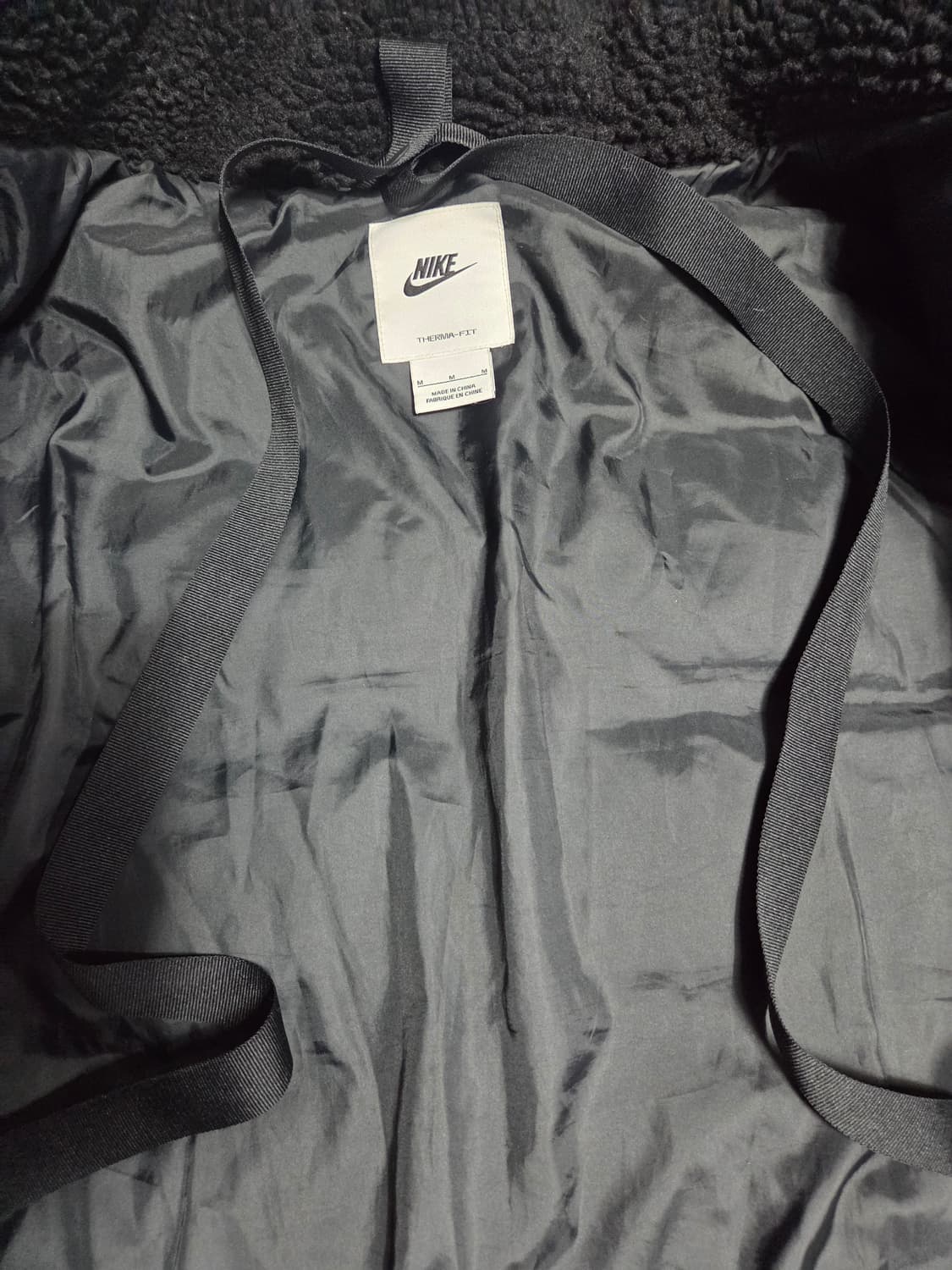 나이키 쉐르파 패딩 자켓 블랙 상품이미지3