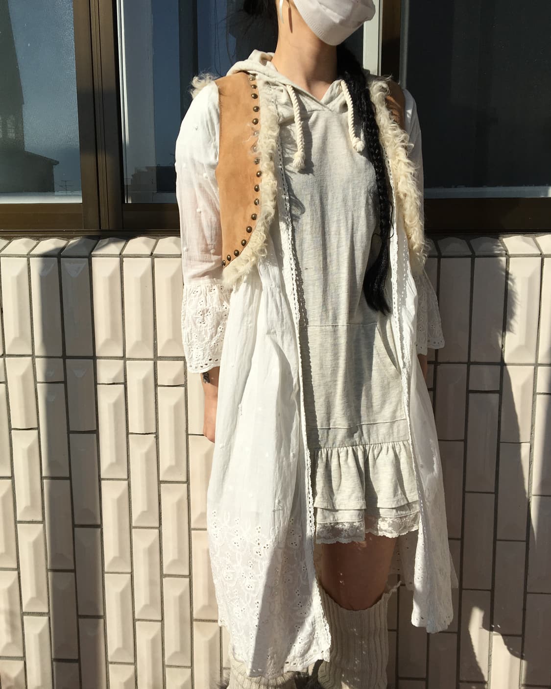 Stud point open vest 상품이미지5