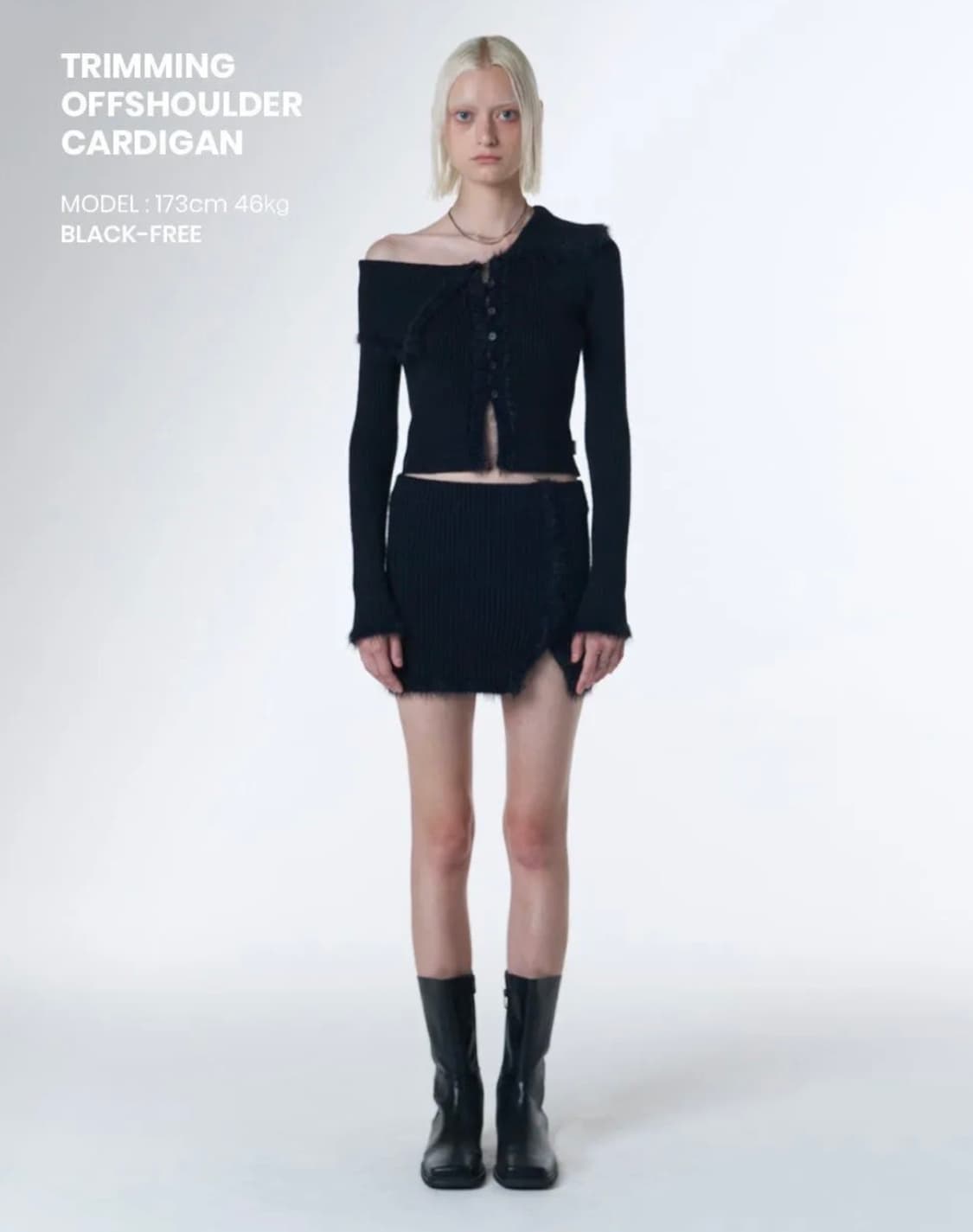 오디너리홀리데이 TRIMMING OFF-SHOULDER CARDIGAN 상품이미지2