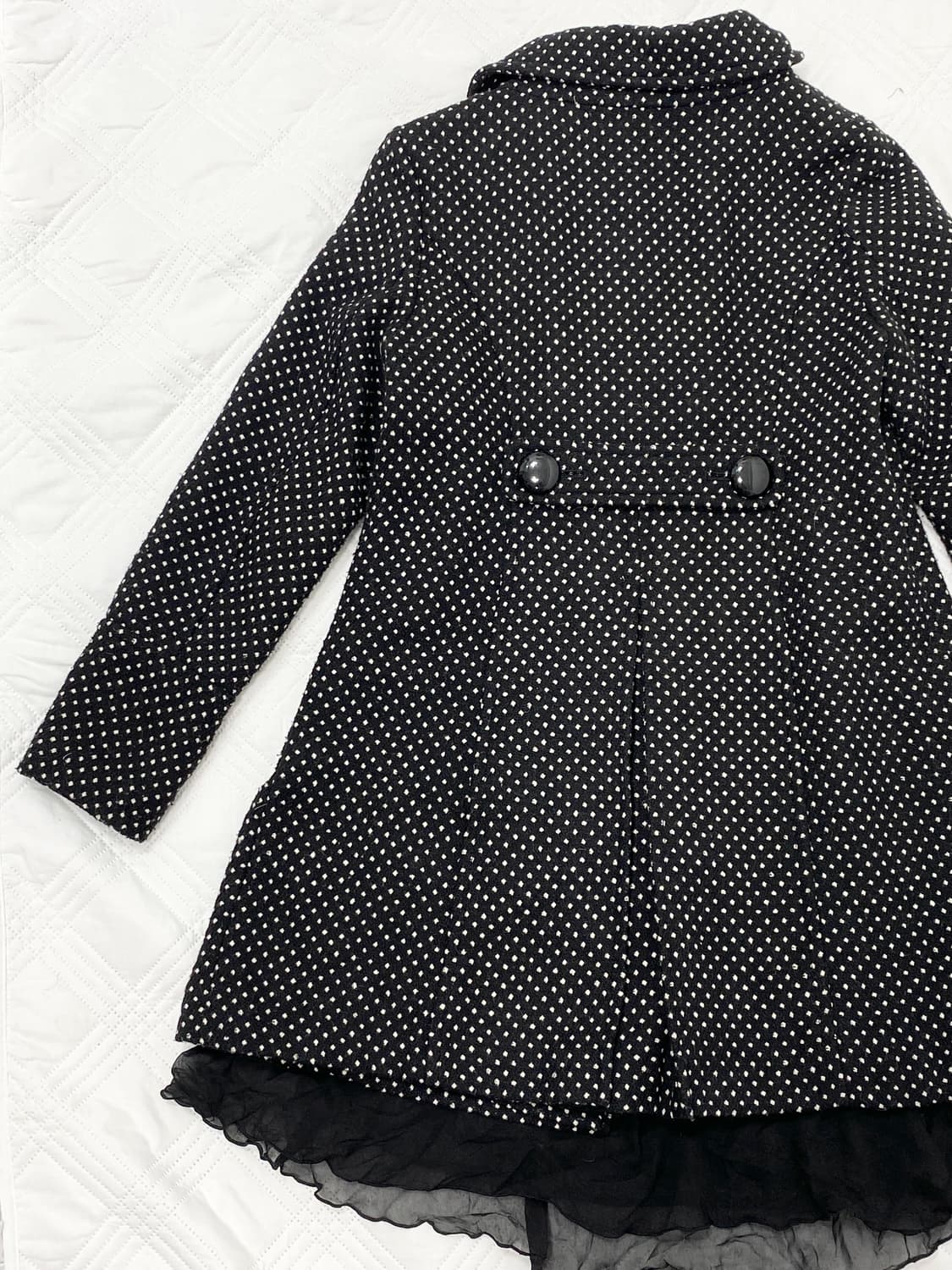 ꒰ঌ 블랙 캣 도쿄걸 도트 코트 ໒꒱ 상품이미지6