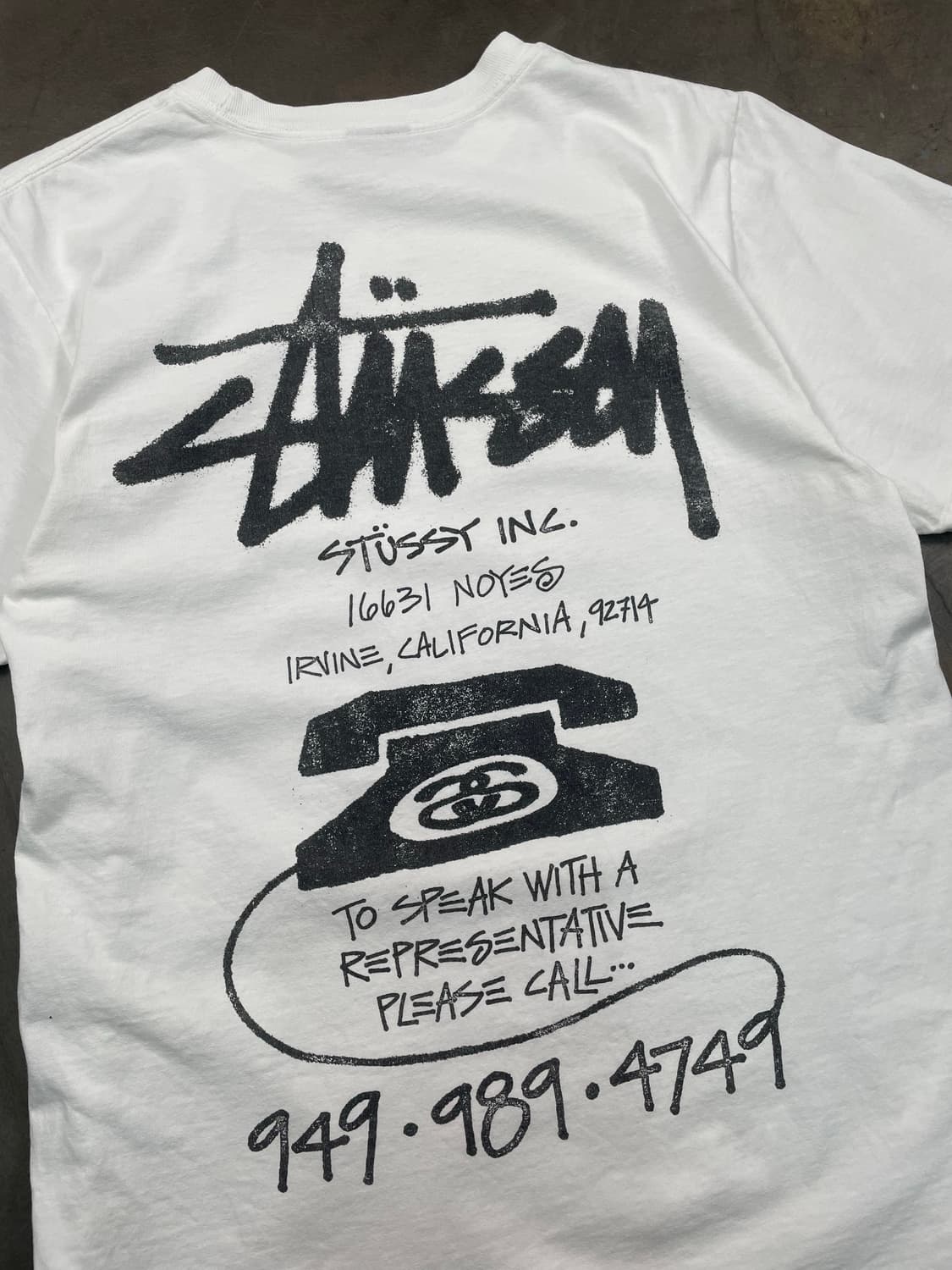 스투시 올드 폰 피그먼트 다이드 반팔 티셔츠 상품이미지3