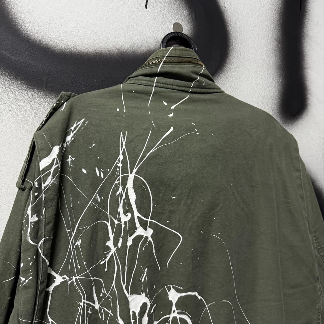 90s 오리지널 밀리터리 로스코 빅 사이즈 더티 프린팅 m65 필드 자켓 상품이미지7