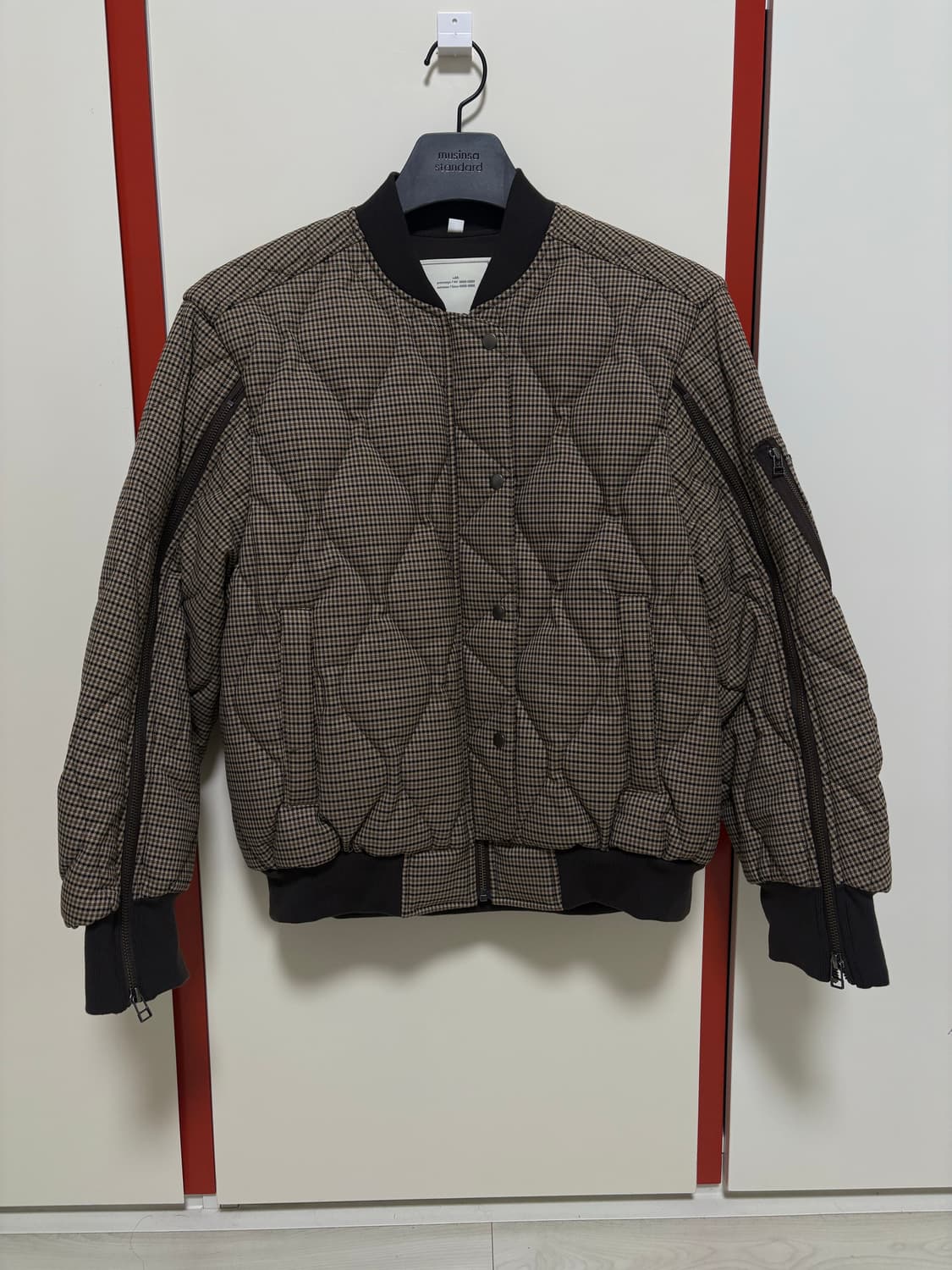 gu rokh 콜라보 글렌체크 봄버자켓 상품이미지3