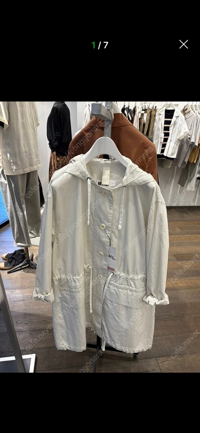 마가렛호웰mhl 에크루코트 새상품 상품이미지1