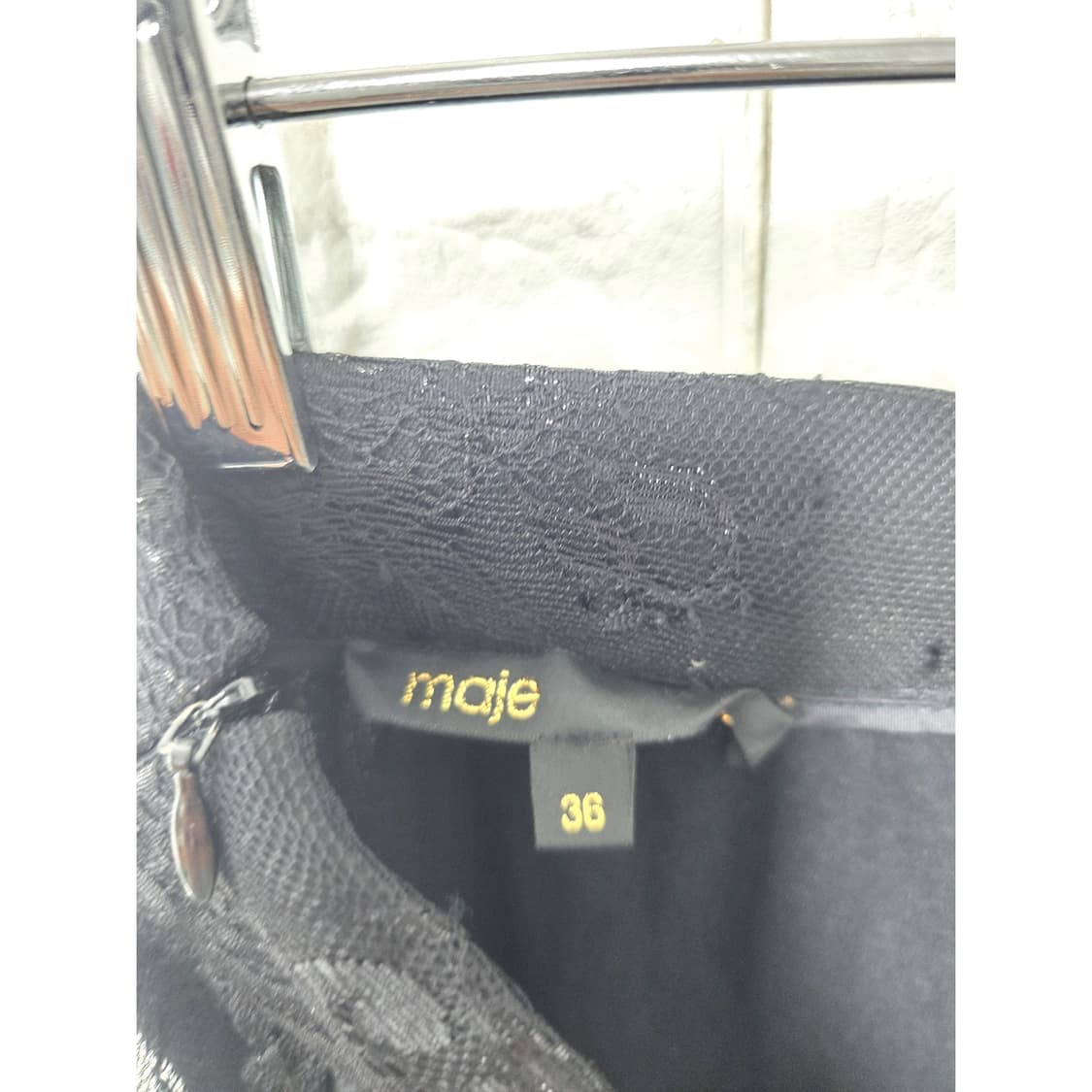 마쥬 블랙 레이스 스커트 36 상품이미지2