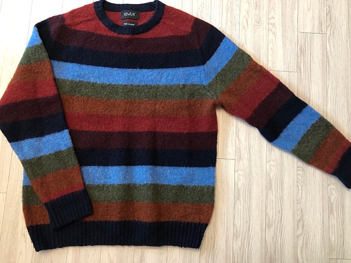 하울린 무지개 스트라이프 니트 상품이미지2