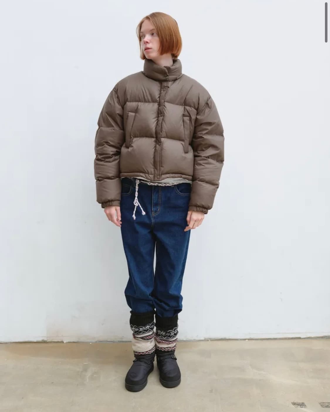 엔조블루스 숏 패딩 자켓 (Brown) 상품이미지2