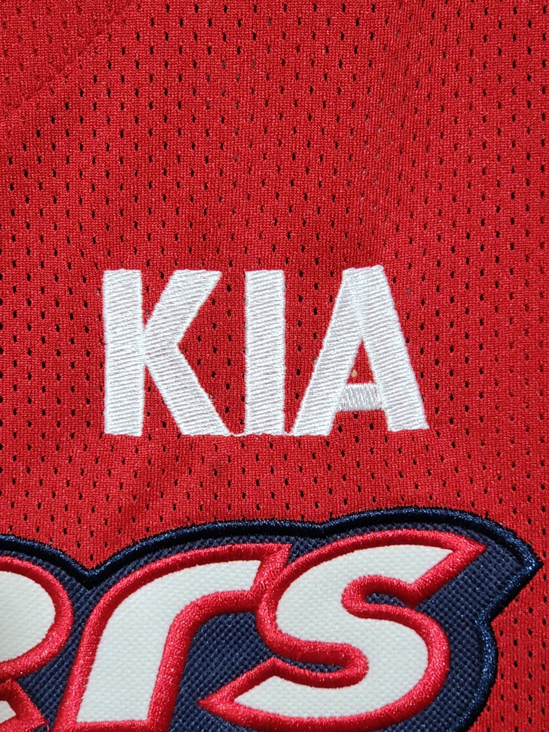 (100) 기아타이거즈 야구져지 반팔 안치홍 마킹 유니폼  상품이미지3