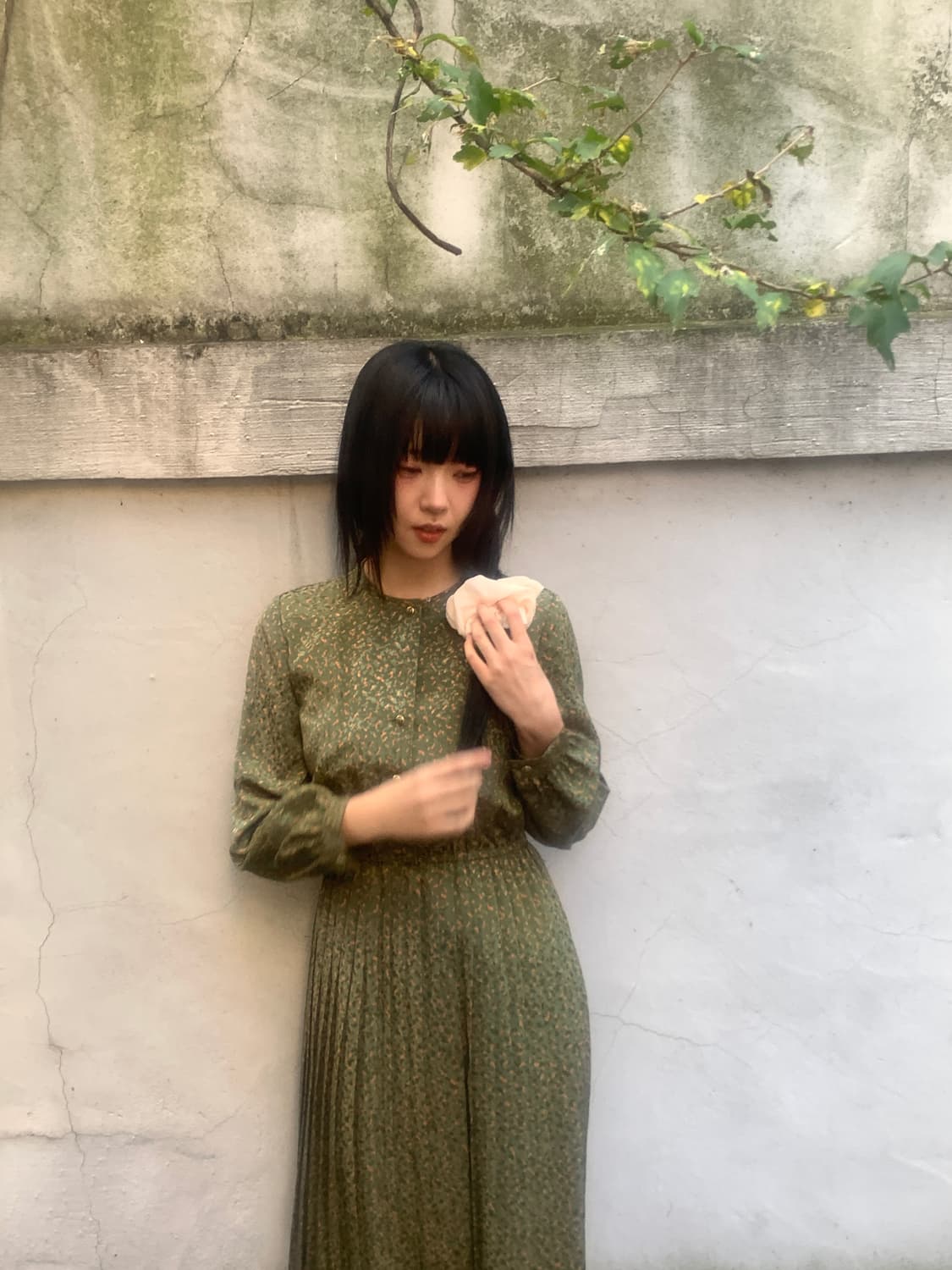 China Collar Gold Button Dress 상품이미지8