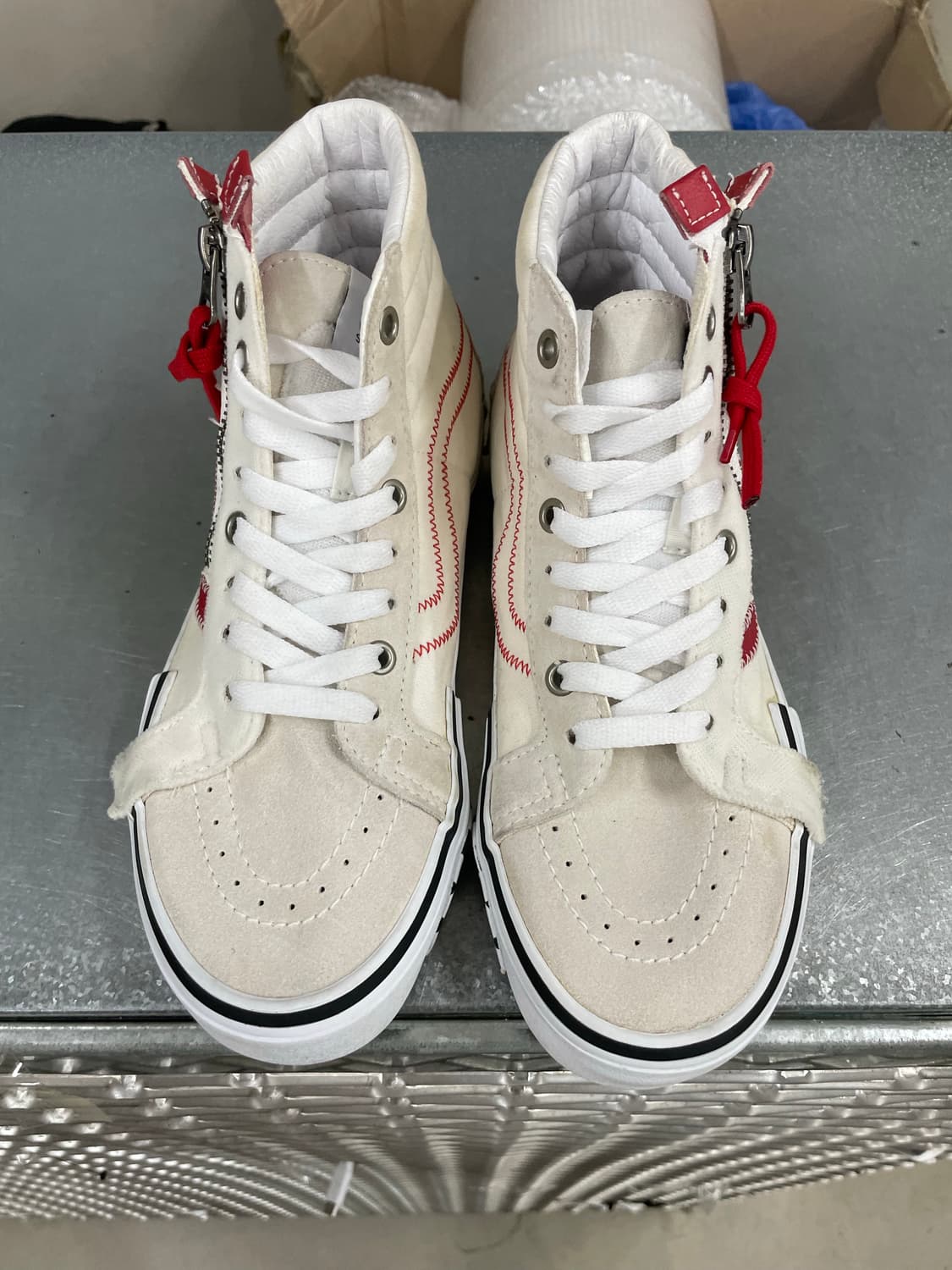 반스 SK8 하이 리이슈 캡 레이싱 레드 240 상품이미지5