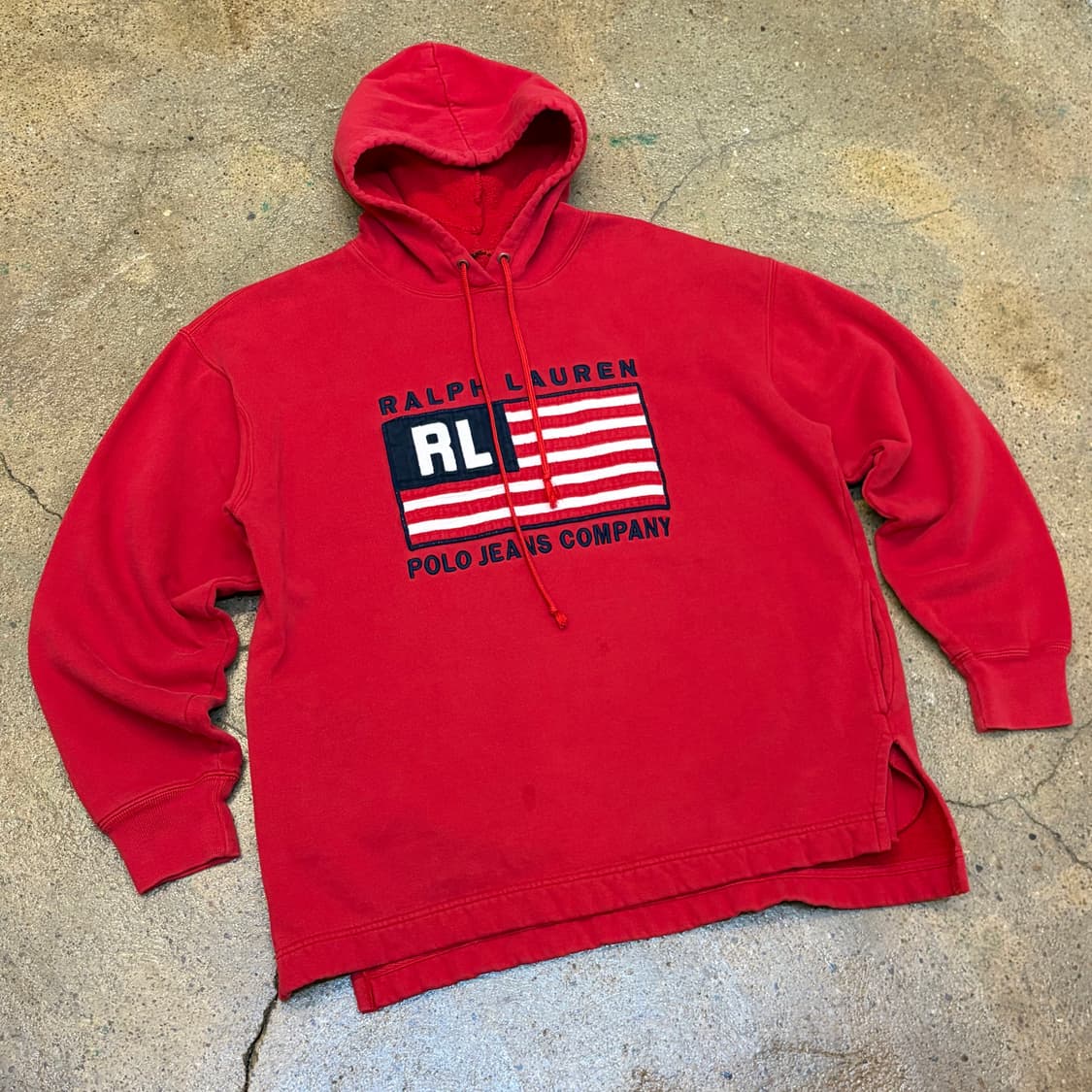 레어 00s 미국 빈티지 폴로진 랄프로렌 빅로고 후드 상품이미지2
