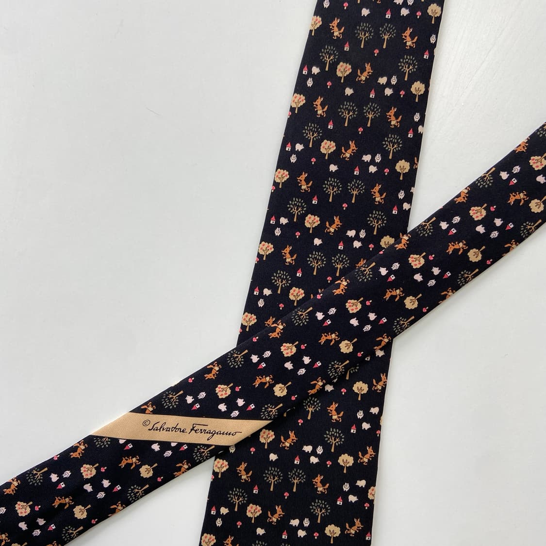 페레가모(Ferragamo) 명품 정품 넥타이 8.7cm 상품이미지4