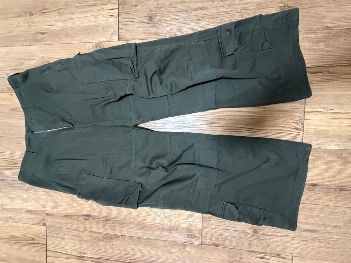 해칭룸 zip cargo work pants dark khaki 상품이미지4