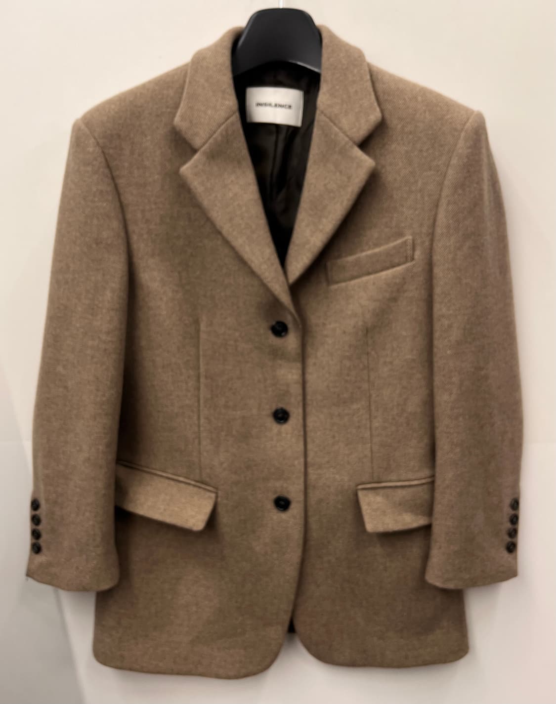 인사일런스 오버사이즈 벨티드 울 자켓 S 상품이미지1