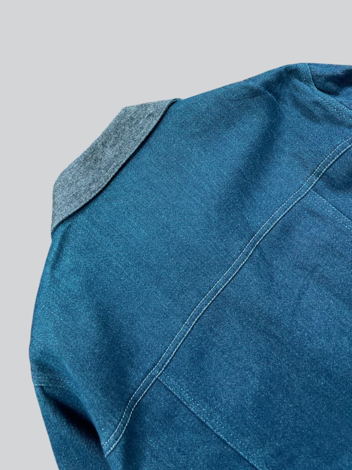 Vintage 블루 워시드 코튼 자켓  상품이미지3