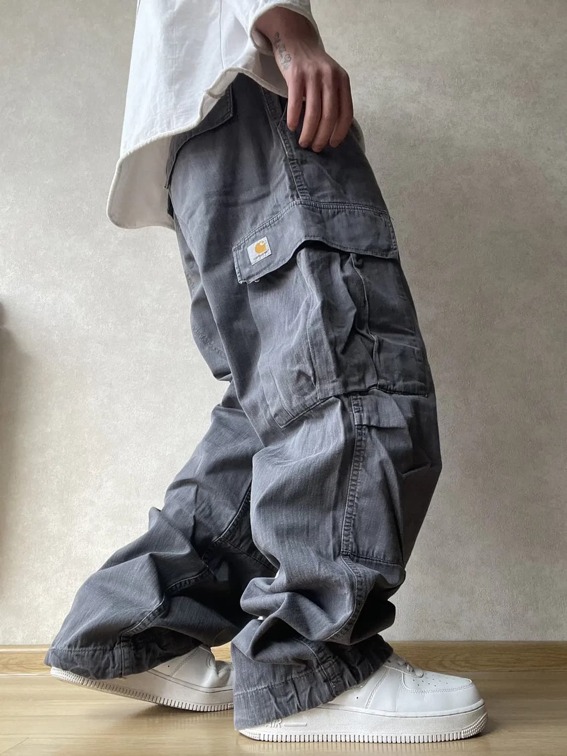 빈티지 칼하트 더블니 카고 배기 팬츠 상품이미지1
