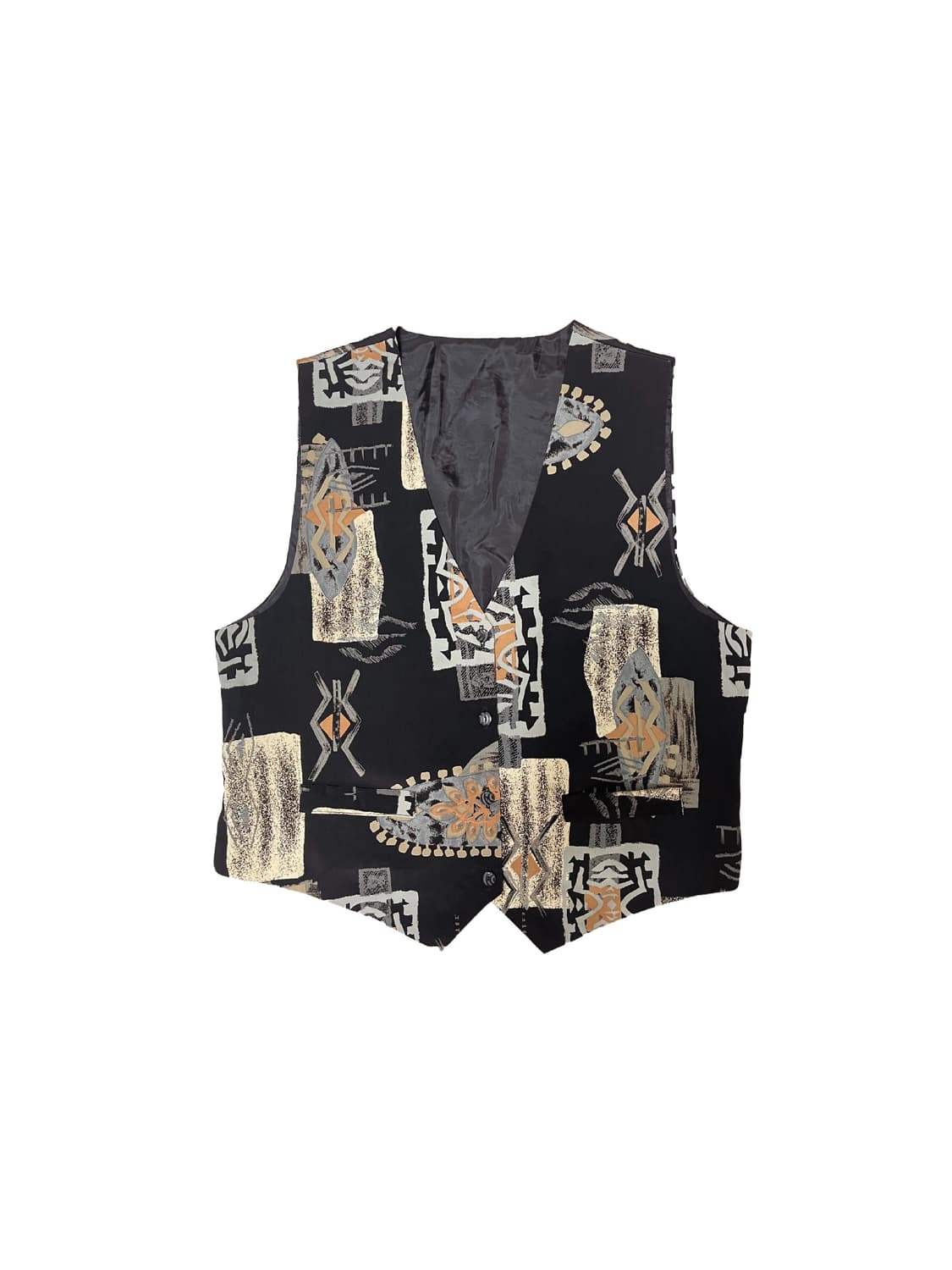 Art Motif Pattern Vest 상품이미지1