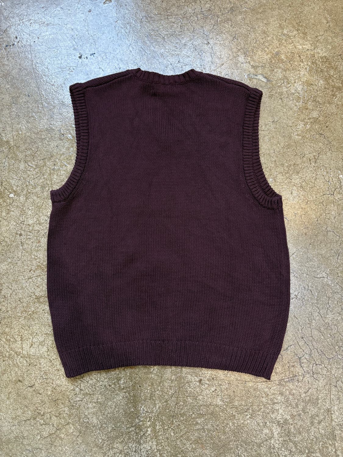 Eddie Bauer 버건디 코튼 니트 베스트 상품이미지6