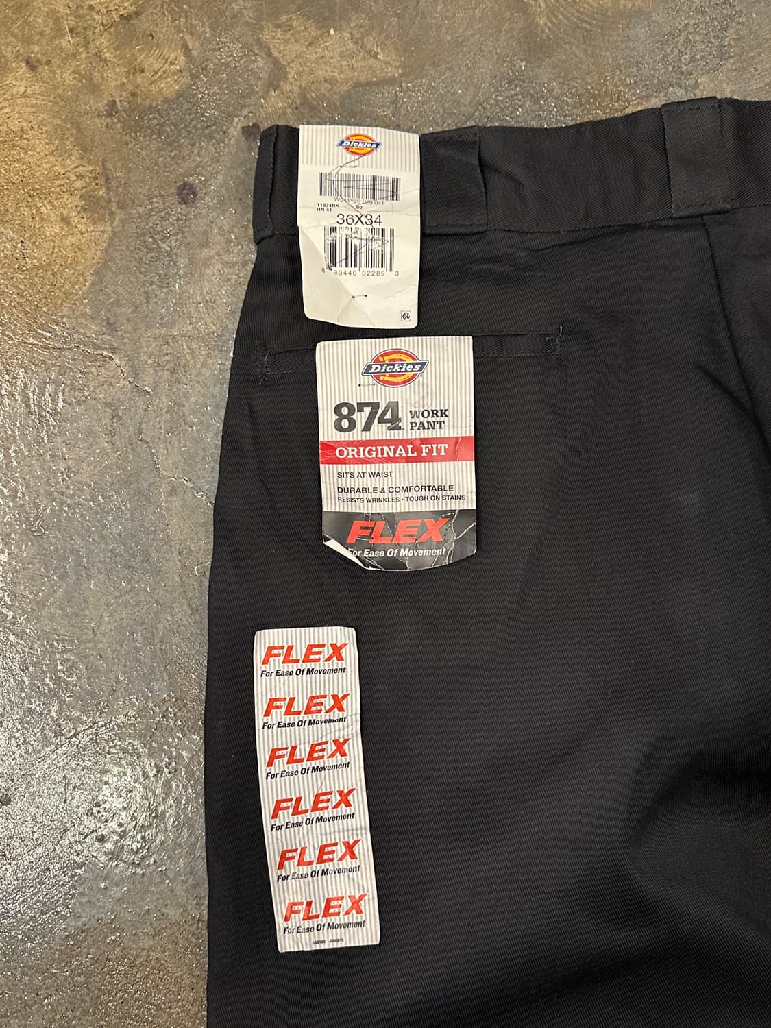디키즈 874 블랙 팬츠 36x34 상품이미지5