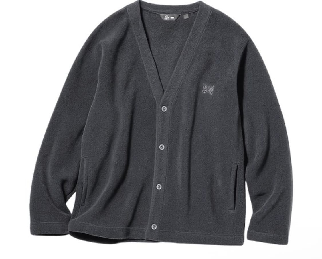 유니클로 니들스 가디건 다크 그레이 차콜 L 상품이미지1