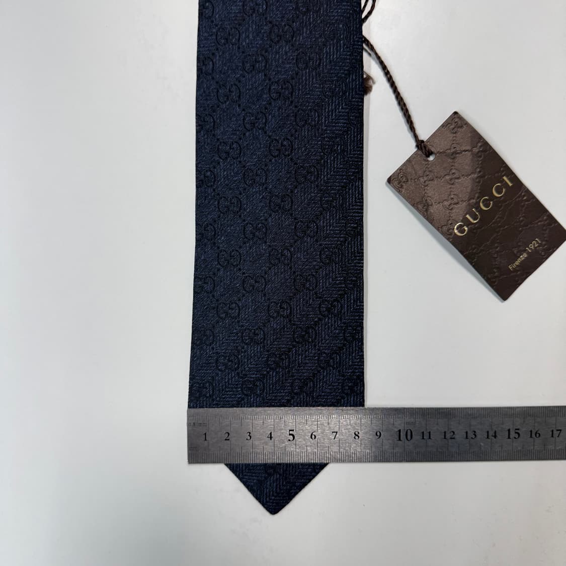 택달린 미사용품 구찌(GUCCI) 모노그램 명품 정품 넥타이 상품이미지9