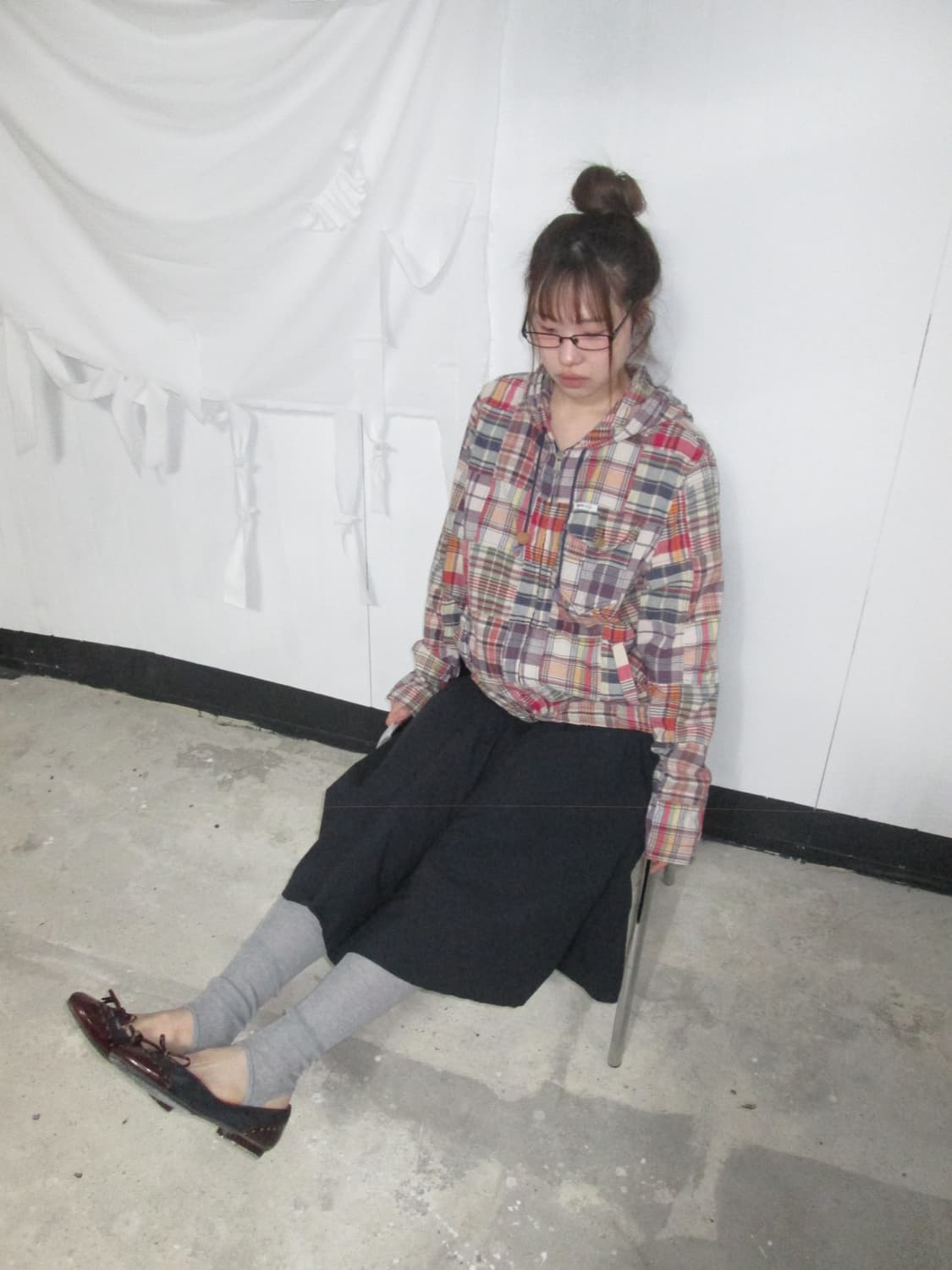 Polo Patchwork Check Zip Hoodie 상품이미지3