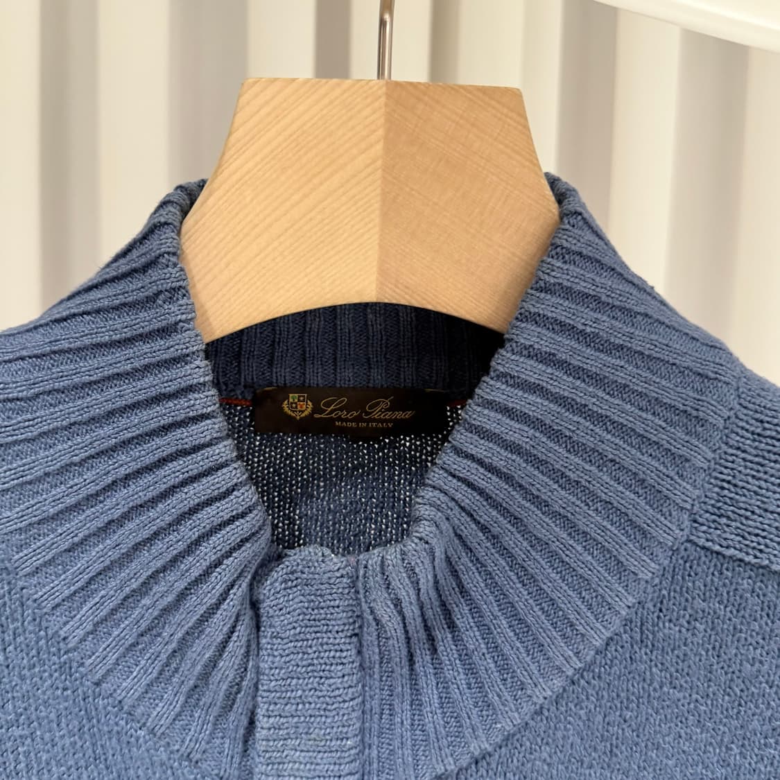 (A+/52) / 로로피아나 하이넥 집업 니트 자켓 상품이미지5