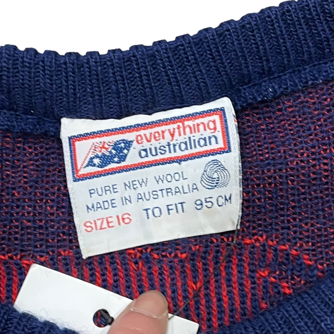 오스트레일리아 패턴 울니트 s08355 상품이미지6