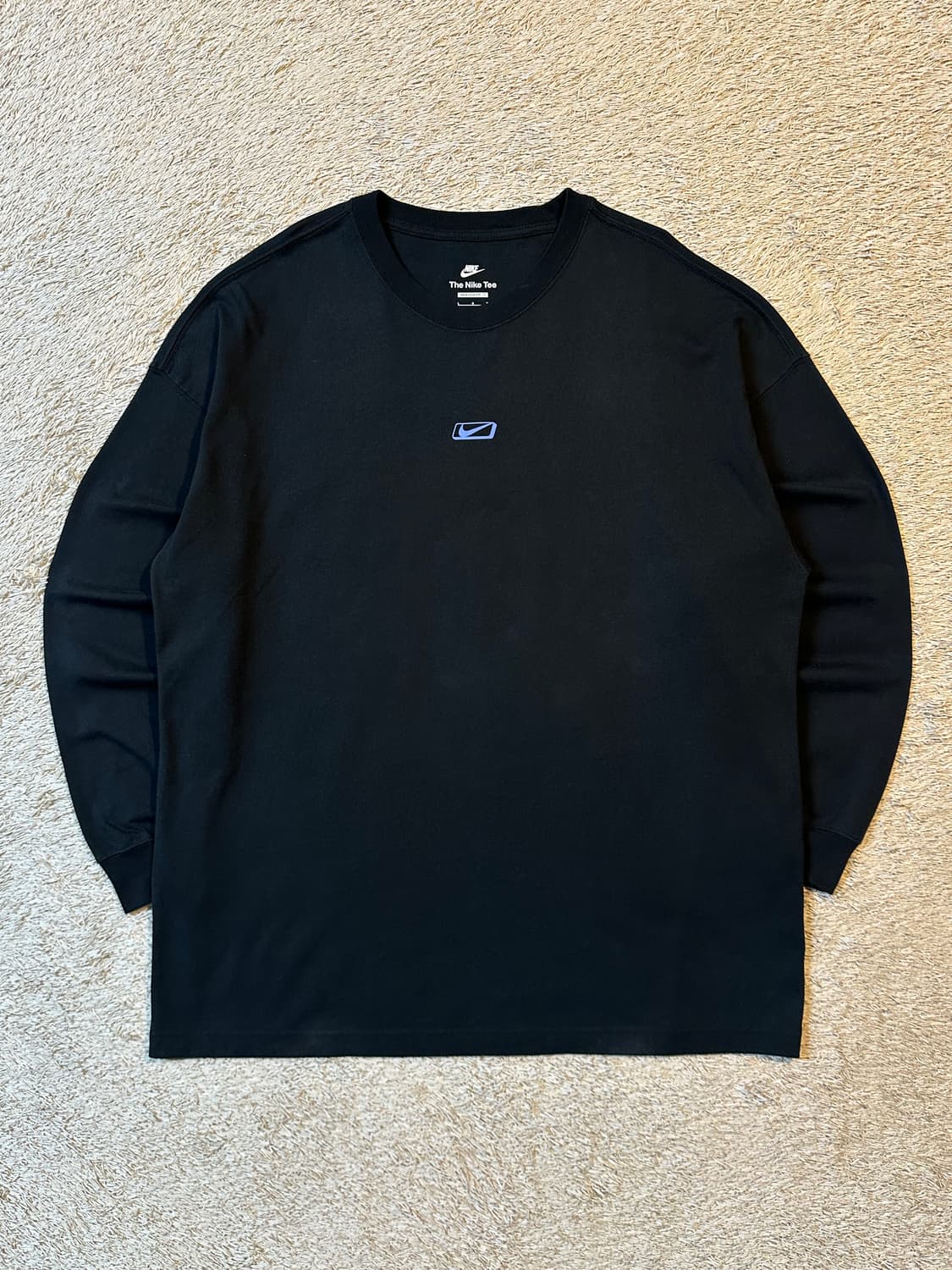 나이키 백로고 오버사이즈 롱슬리브 긴팔 블랙 상품이미지1