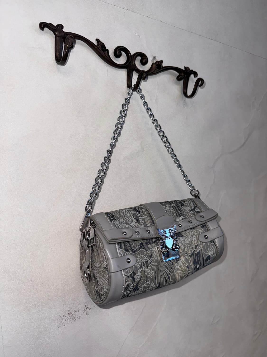 Silver gray oriental mini chain 숄더백 상품이미지2