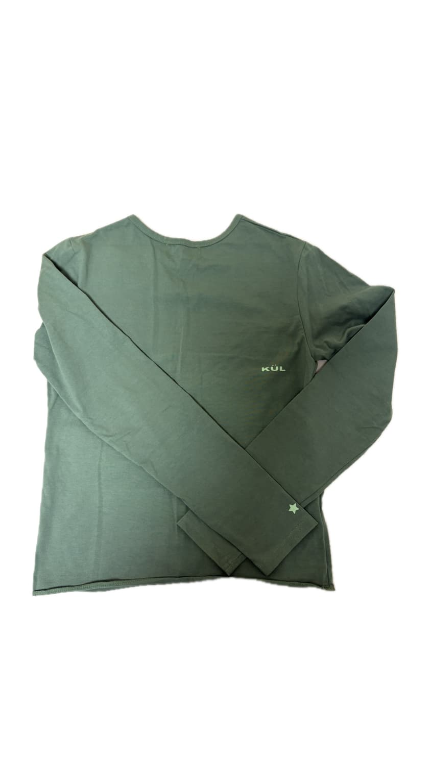 KUL 별 프린팅 긴팔 티셔츠 카키 상품이미지2