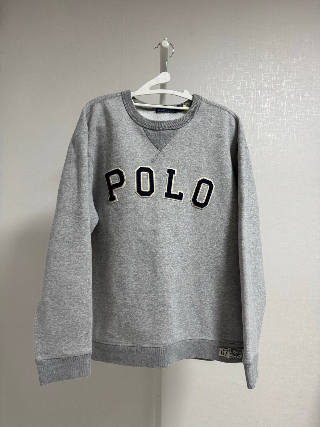 폴로 그레이 맨투맨 티셔츠 L 상품이미지1