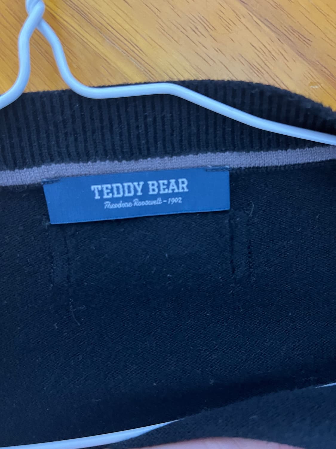 테디베어 검정 가디건 상품이미지4