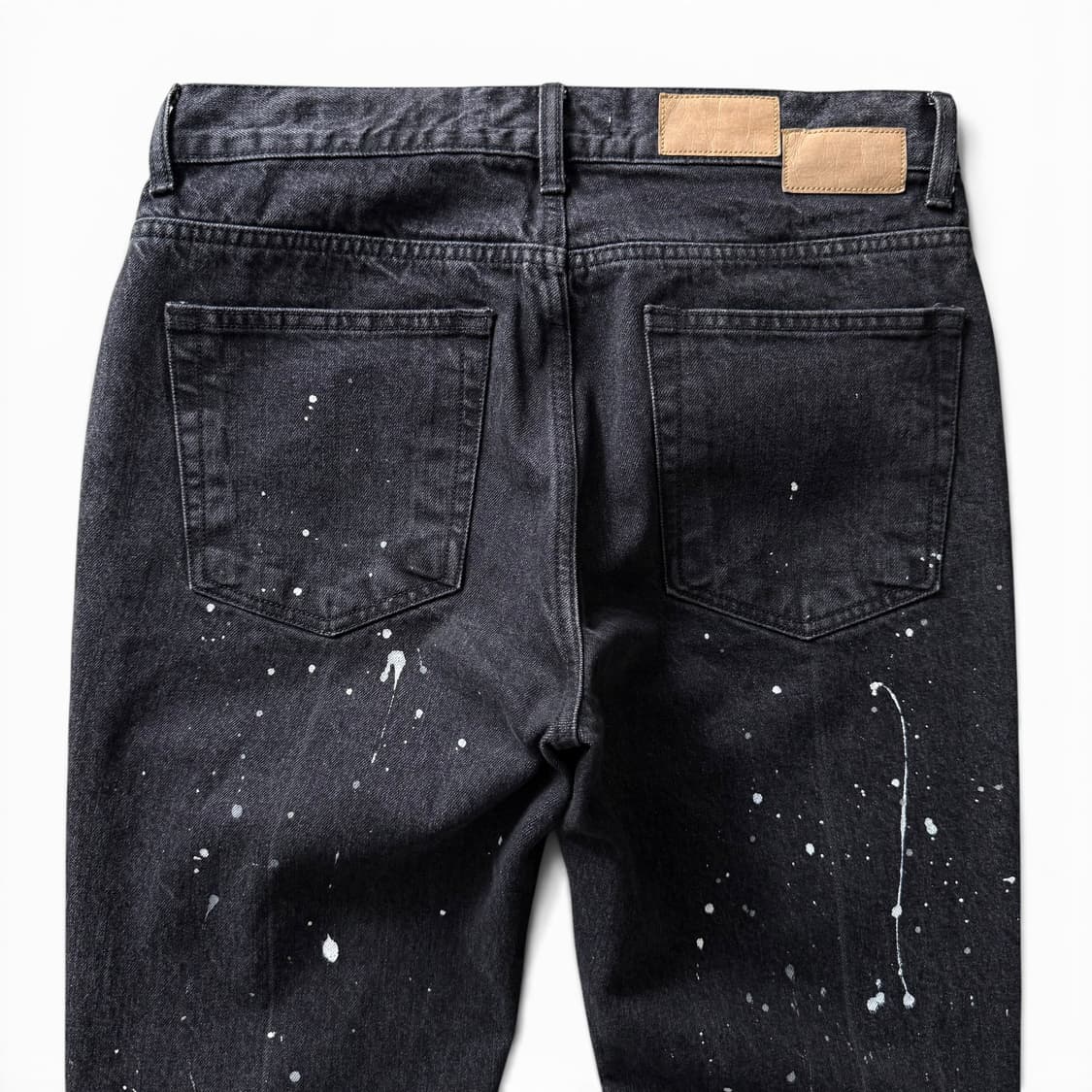 TONYWACK Paint Black Denim Pants 상품이미지4