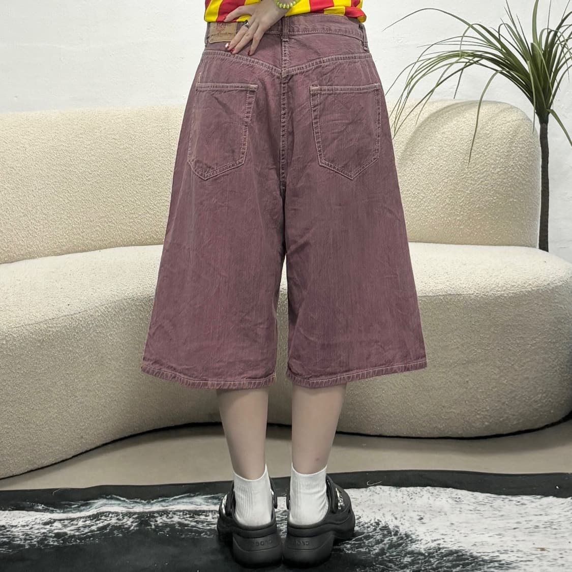 Vtg 핑크 버뮤다팬츠 상품이미지2