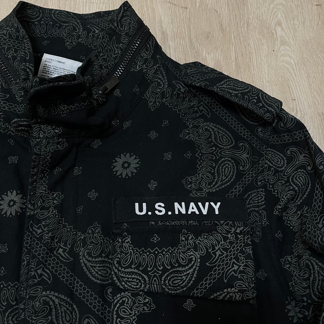 코데즈컴바인 페이즐리 M65 야상 자켓 L/100 상품이미지4