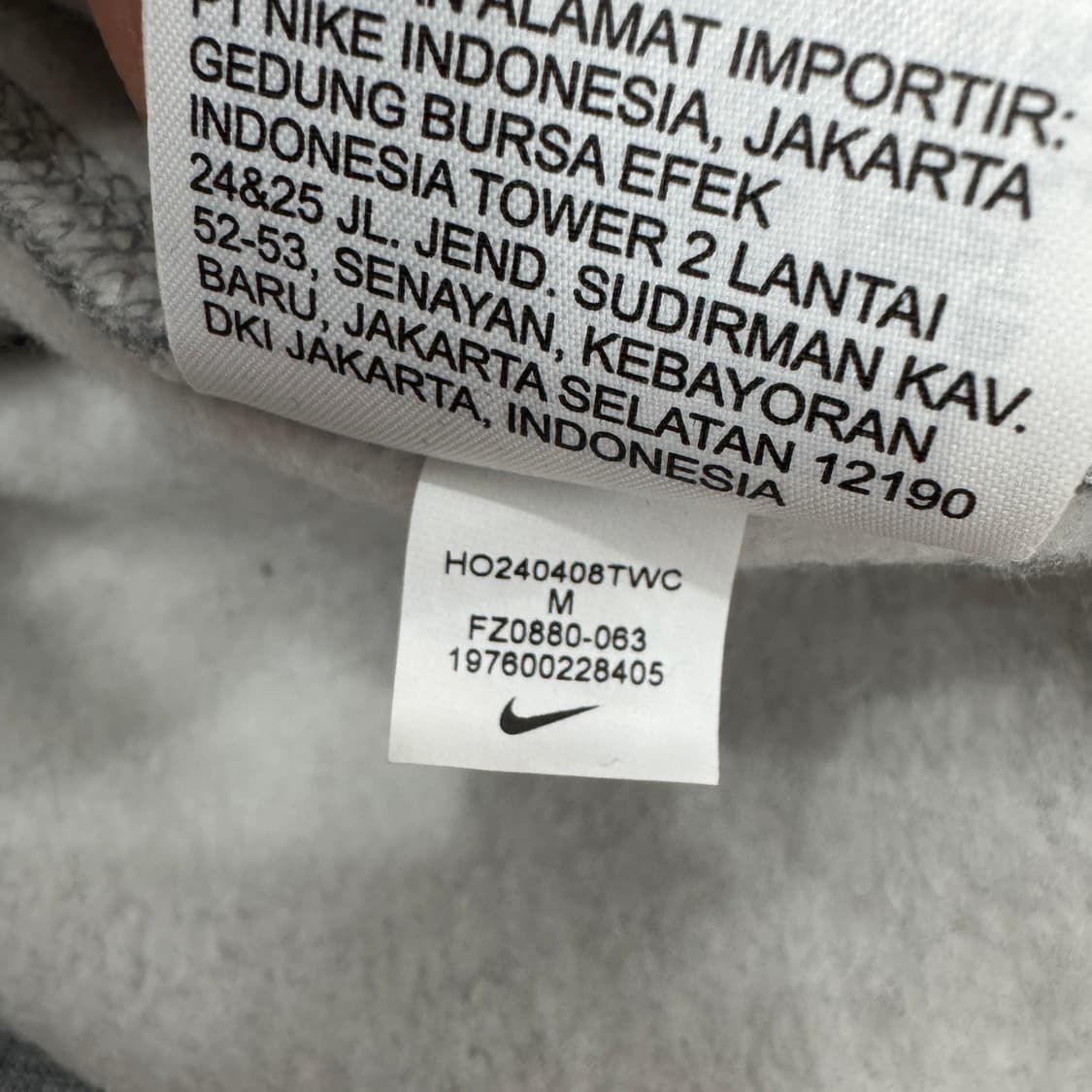 M 나이키 클럽 크루 맨투맨 티셔츠(안감기모)  상품이미지6