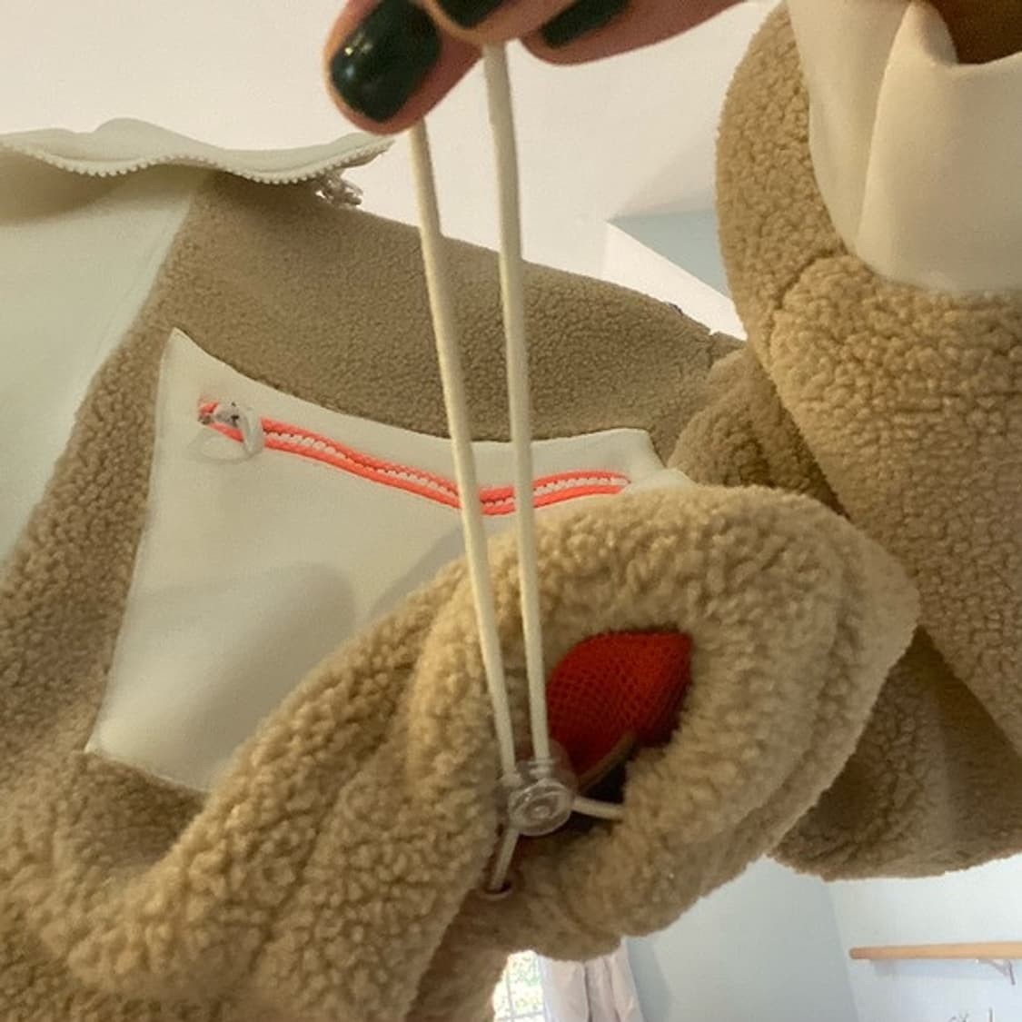 ZARA fleece jacket 자라 크롭트 플리스 덤블 집업 자켓 상품이미지4