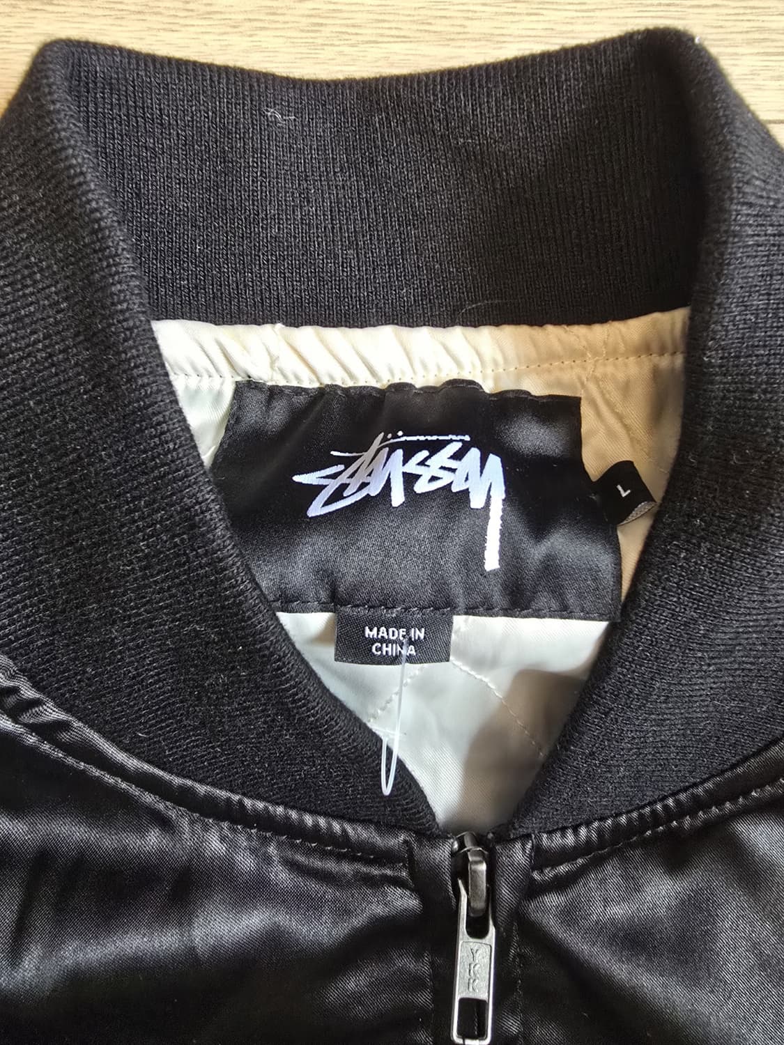 스투시 캘리포니아 사틴 자켓 블랙 상품이미지3