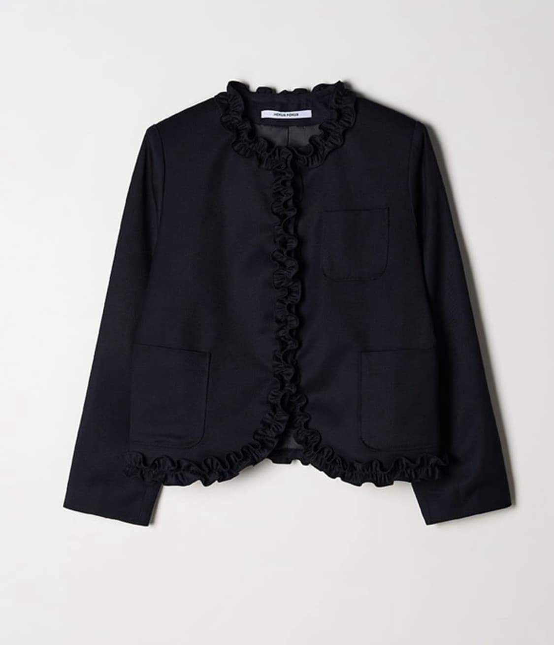 택X새상품)호쿠스포쿠스 젠틀 프릴 블레이저 M사이즈 상품이미지2