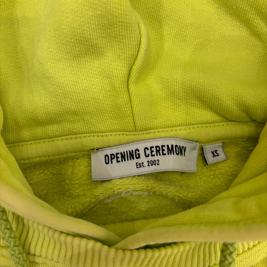 오프닝세레모니 네온 패치 후드티 상품이미지4