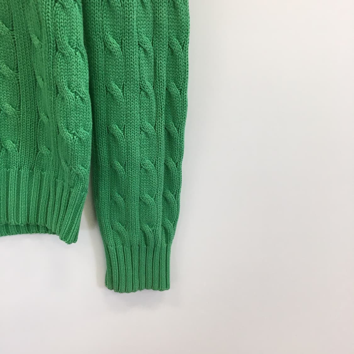 폴로 랄프로렌 그린 케이블니트 M 상품이미지3