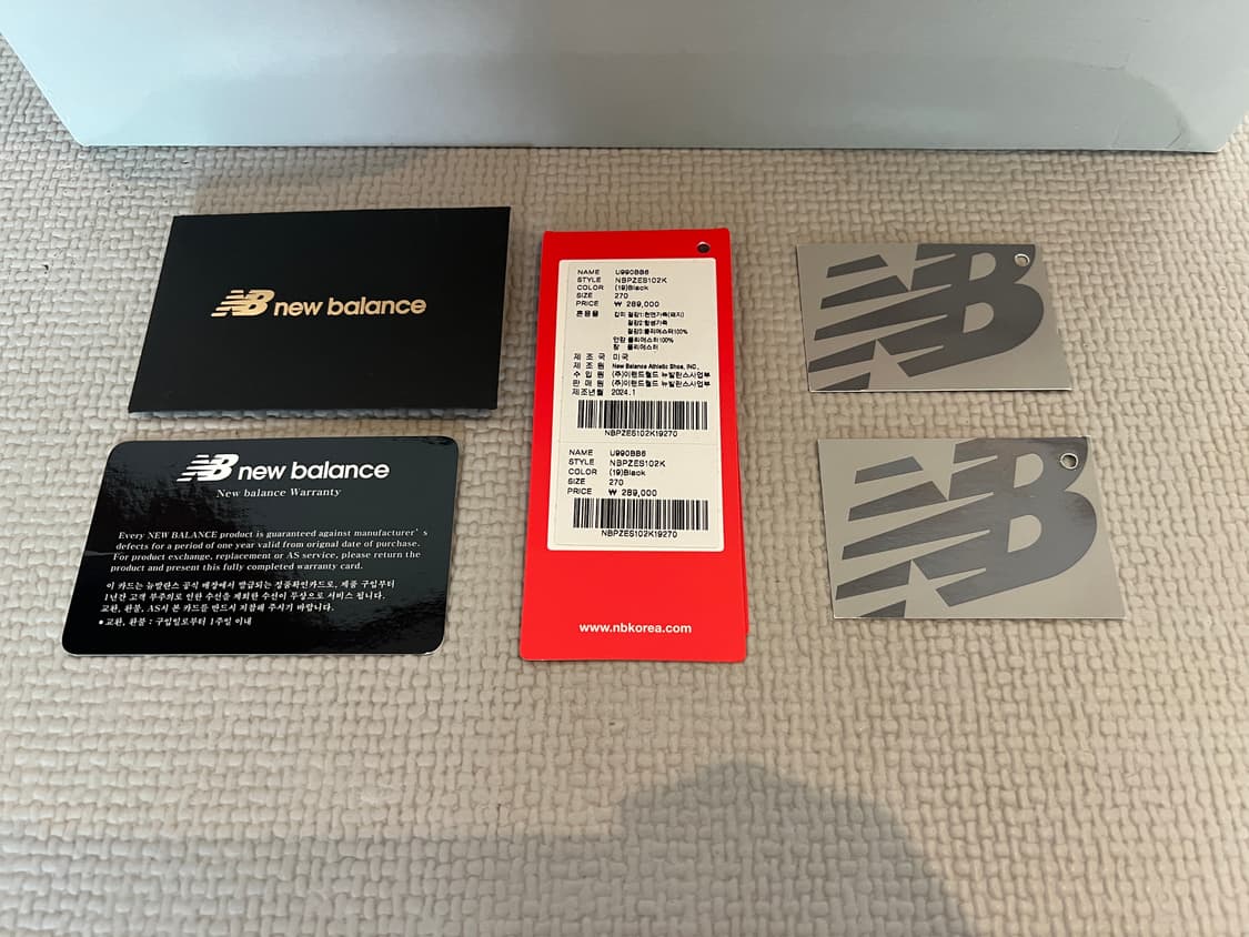 무료배송 - Made in USA 뉴발란스 990v6(트리플블랙) 270 상품이미지10