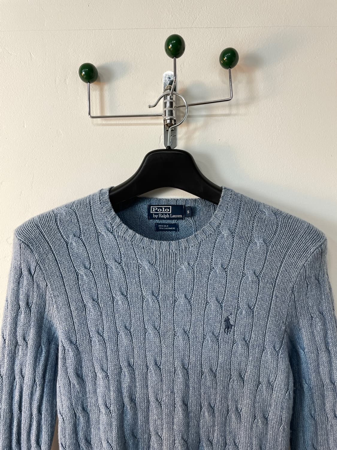 폴로 랄프로렌 캐시미어 실크 블렌드 케이블 니트 상품이미지4
