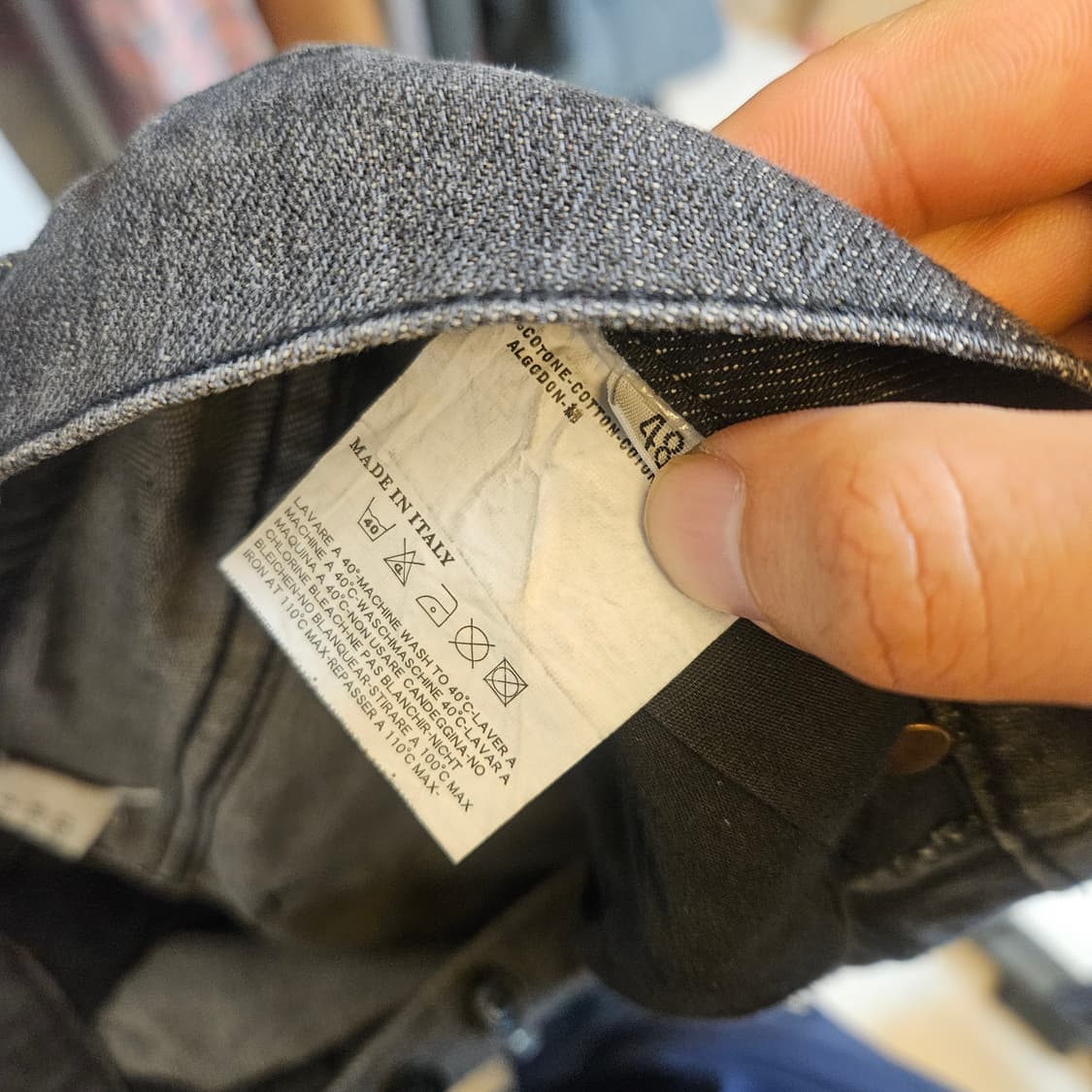 마르지엘라 블랙 진 48사이즈 상품이미지5