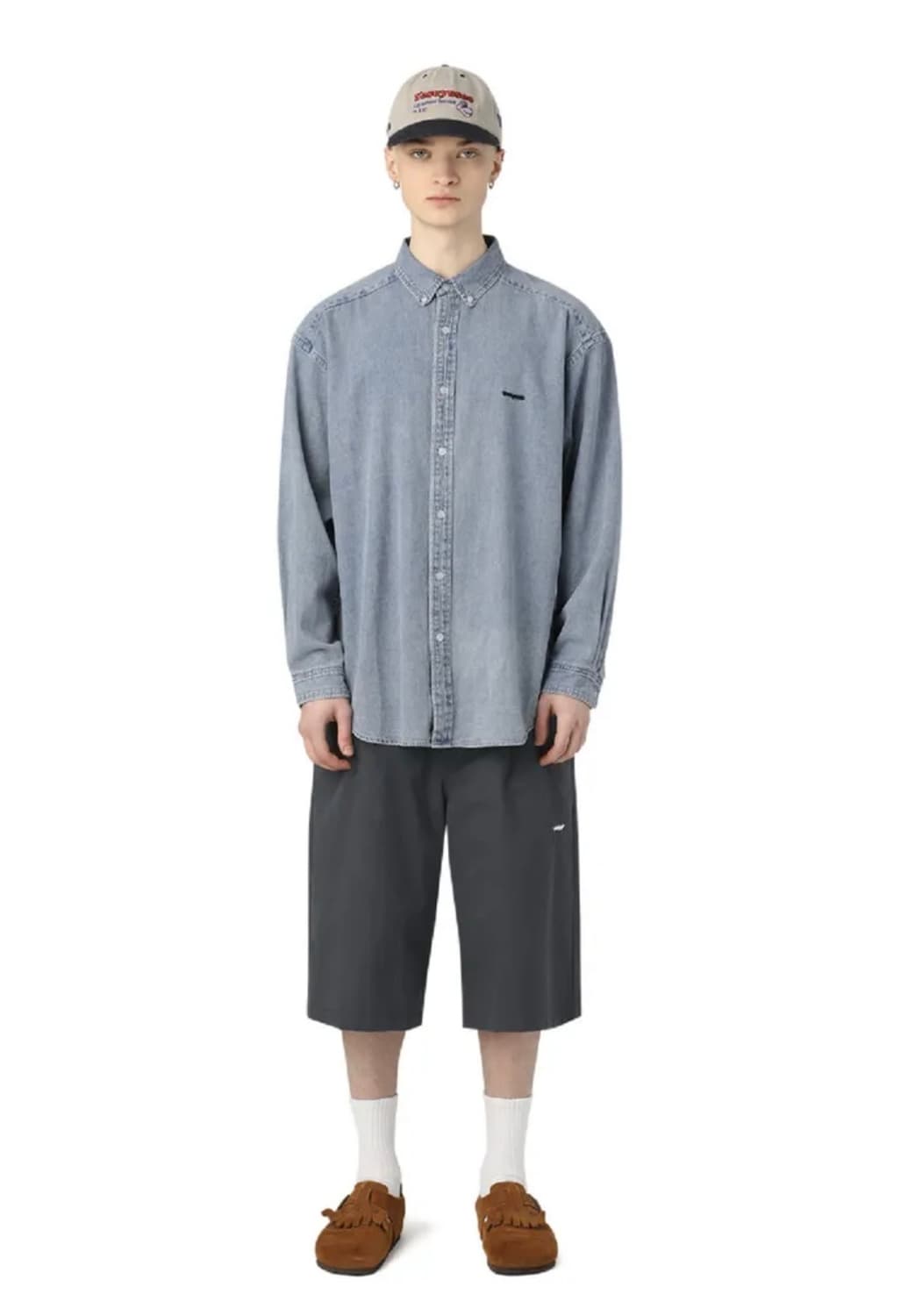 예스아이씨 SN-Wide Shorts Navy 와이드쇼츠 버뮤다 상품이미지4