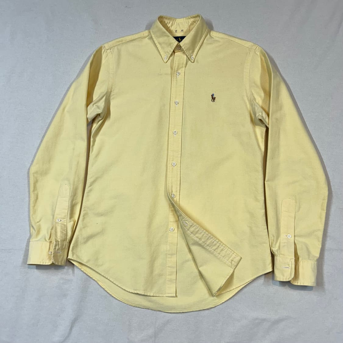 S) 폴로 랄프로렌 옐로우 클래식 옥스포드 셔츠 신형 상품이미지1