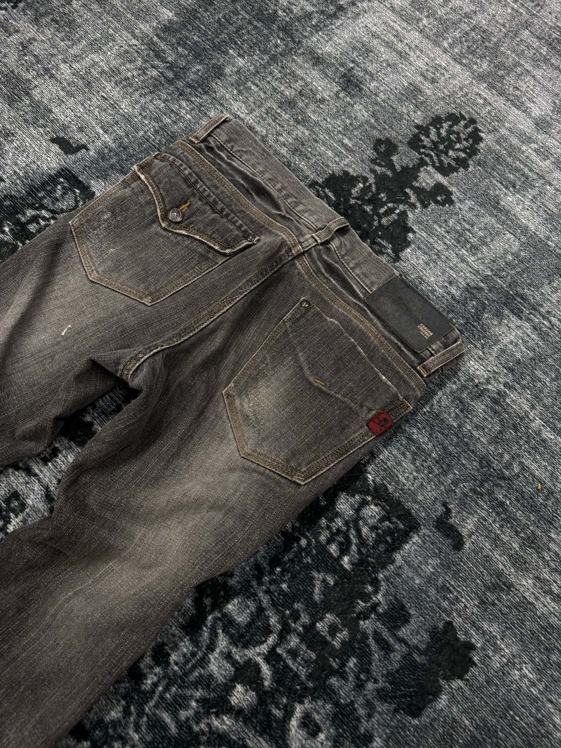 Custom culture y2k stud gray boots cut d 상품이미지8